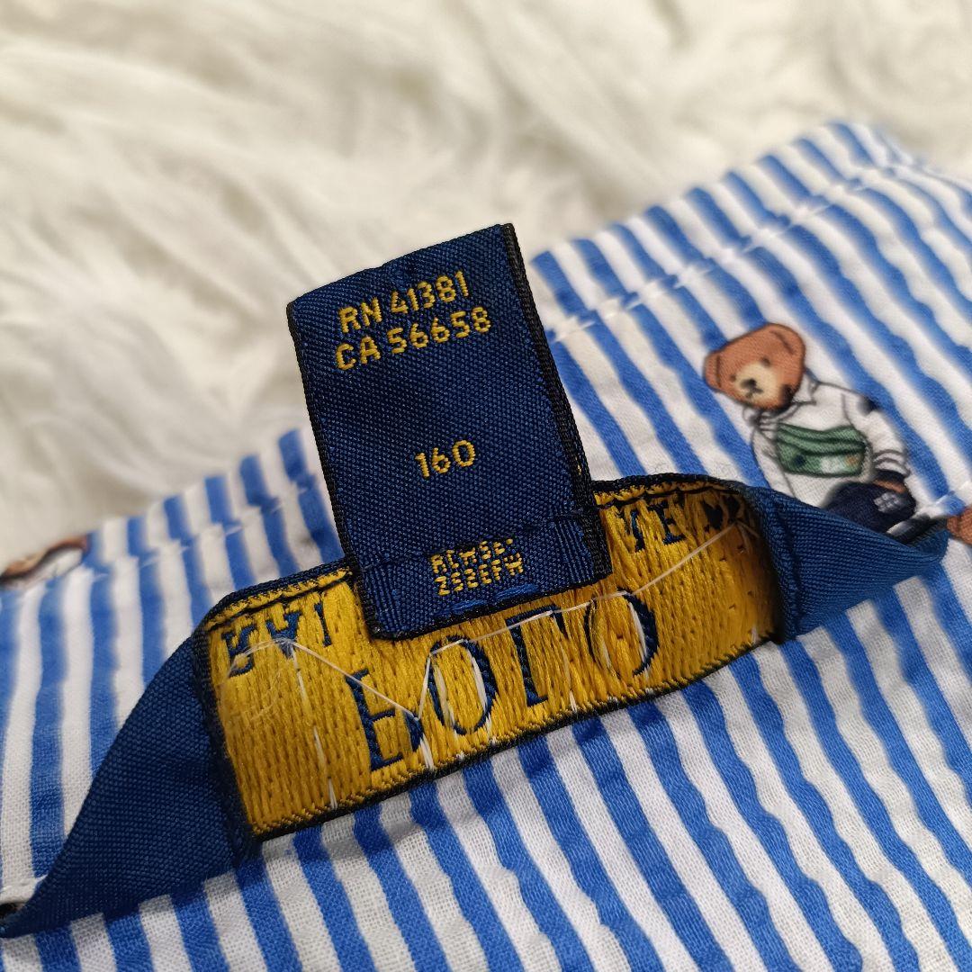 ポロラルフローレン ポロベア ロングフレアワンピース サイズ16 160 総柄