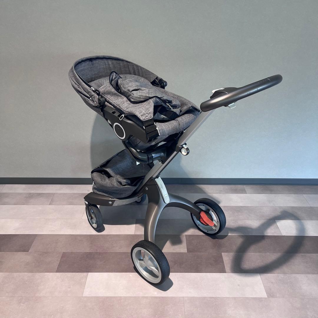 最終価格！STOKKE エクスプローリー グレー ベビーカー ハイシートデザイン