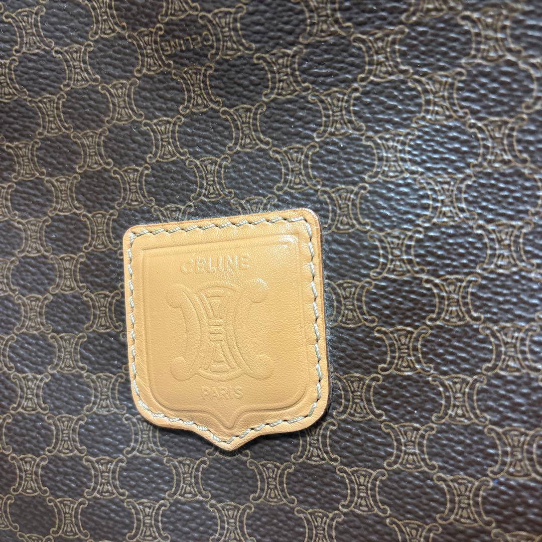 セリーヌ ボストンバッグ マカダム トリオンフ 南京錠・鍵付き旅行大容量