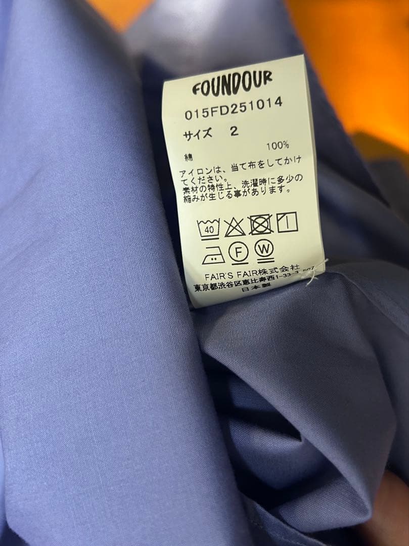 トップス FOUNDOUR REGULAR COLLAR SHIRT