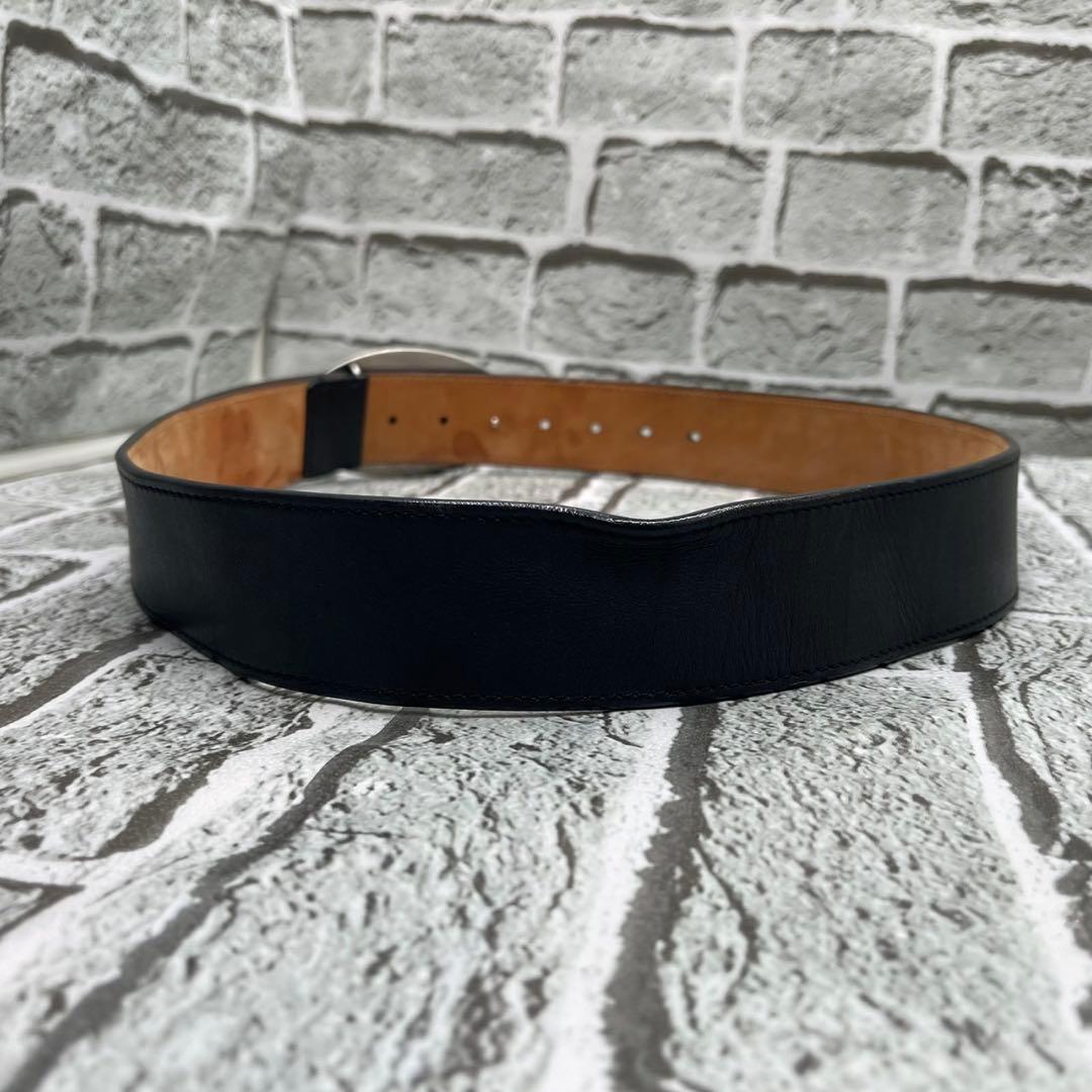 ルイヴィトン エルドラド シルバープレート レザー 黒 ブラック95サイズ