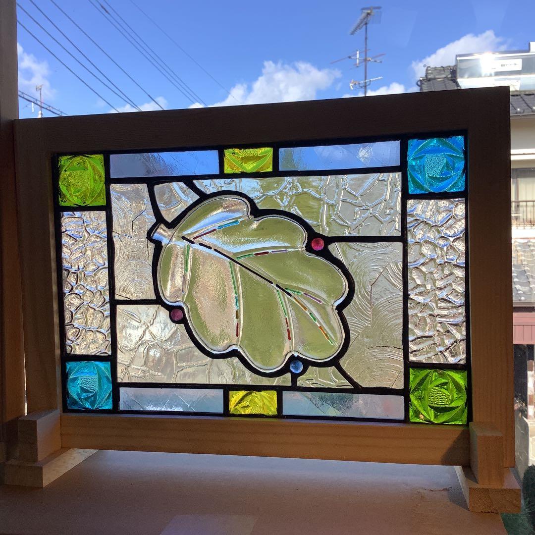 ステンドグラスパネルFDリーフ(897)たかはし