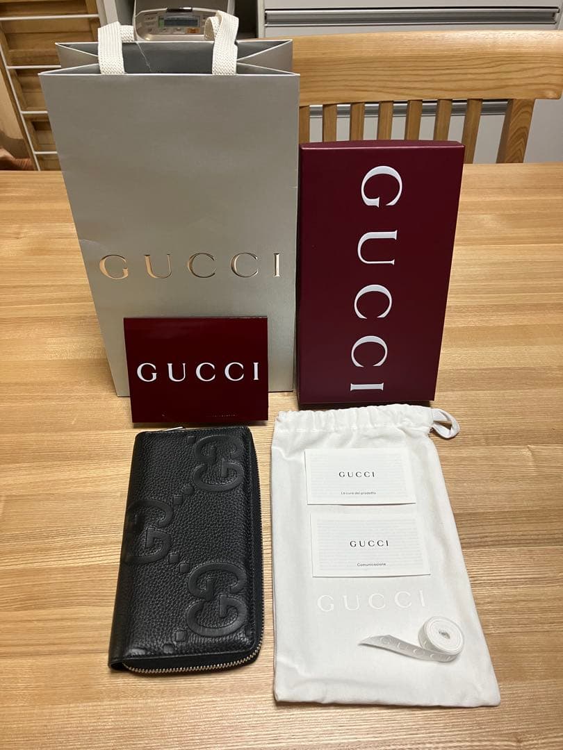 GUCCI ジャンボＧＧアラウンド長財布
