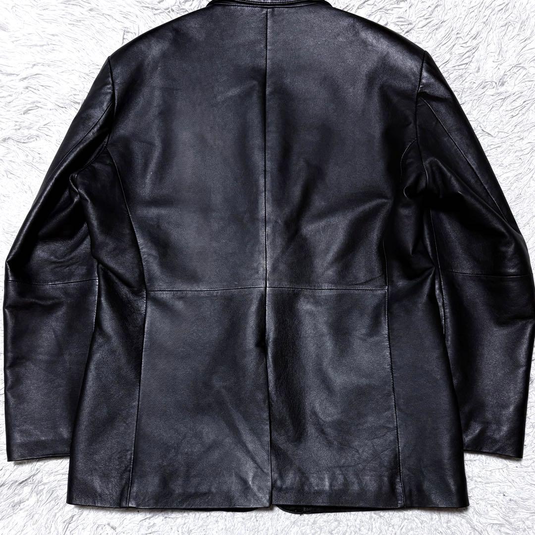 ミッシェル✨クリスチャンモード　羊革レザーテーラードジャケット