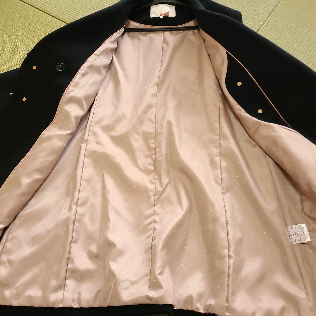 専用‼️　エフデ　 黒 ダッフルコート ウール混合　11号