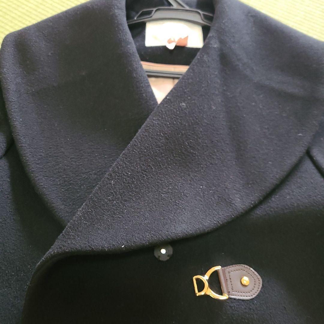 専用‼️　エフデ　 黒 ダッフルコート ウール混合　11号