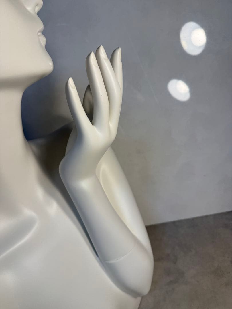 業務用 FRP製 レディース 上半身マネキン トルソー 白