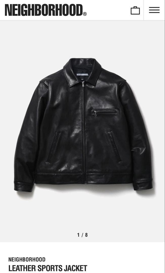 ジャケット・アウター NEIGHBORHOOD LEATHER SPORTS JACKET L