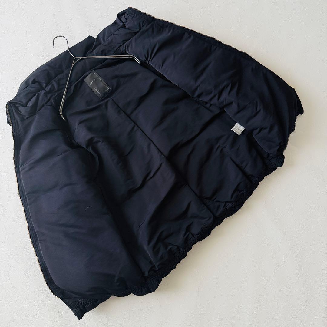 美品✨NOBLE ノーブル エステルファイユ ミドルダウンコート 濃紺 38 M