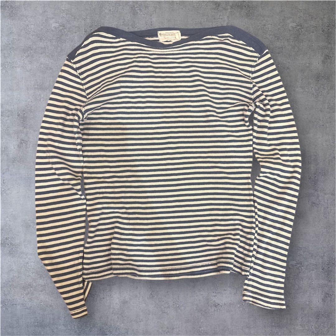 美品 90s RRL ダブルアールエル ロンT ボーダー S サーマル 初期タグ