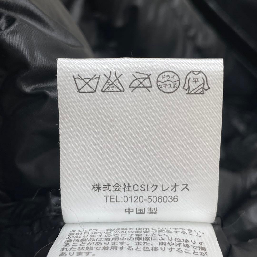 【美品】アンドラブ　ダウンジャケット　グログランリボン　ノーカラー（651）