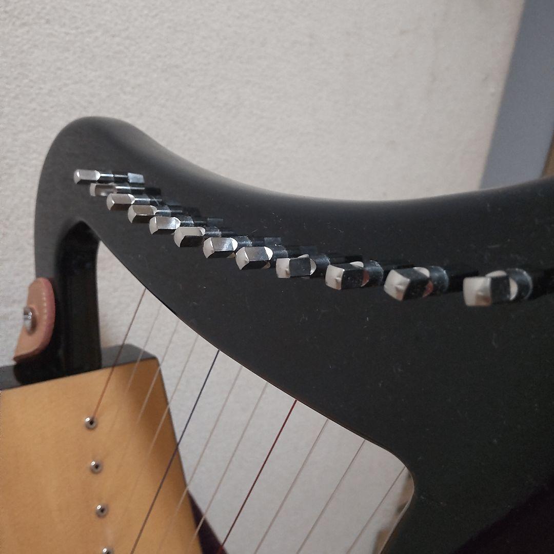【極美品】「ベイビーハープ12本弦」ストラップ付　初心者〜　趣味　インテリア