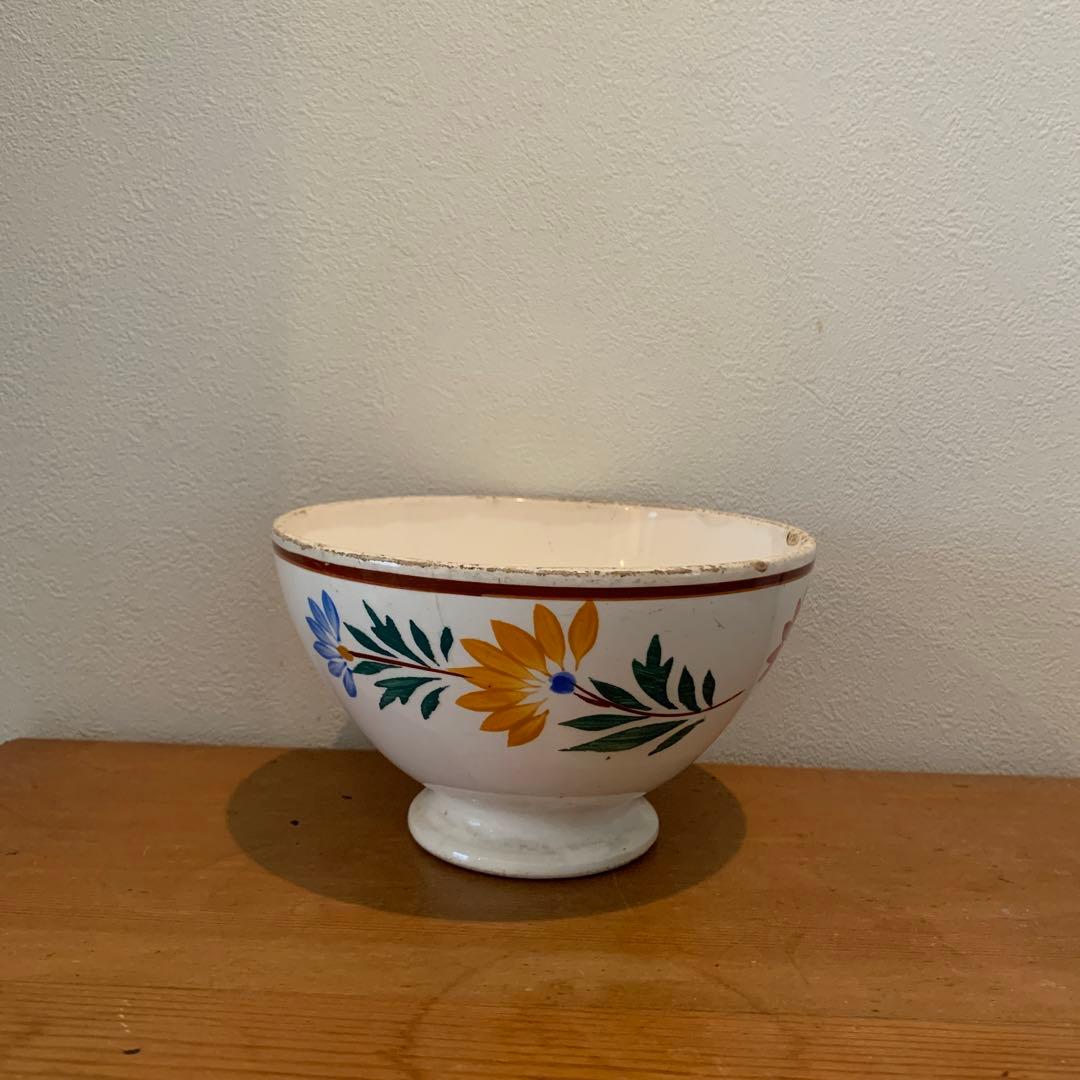 イギリス　アンティーク　カフェオレボウル