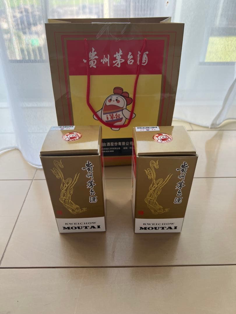 【新品未開栓】貴州茅台酒 天女ラベル100ml×2本セット ギフトBOX付