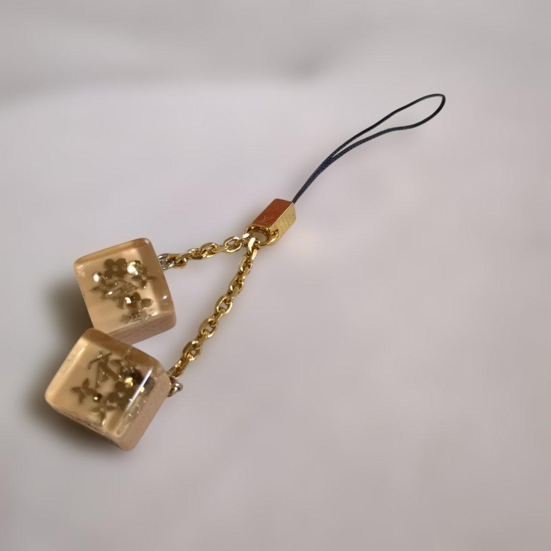 希少、LV ルイビトン透明立方体キーホルダー