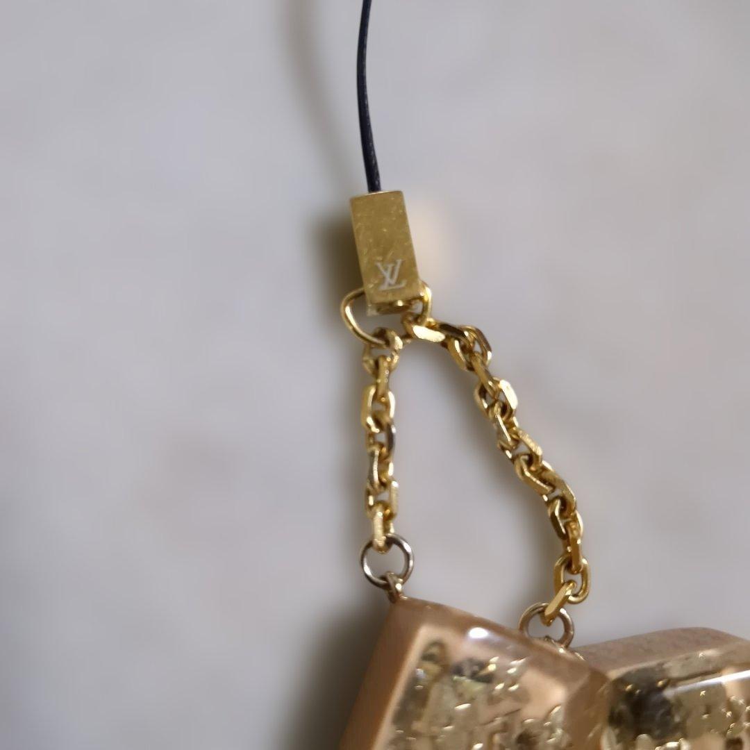 希少、LV ルイビトン透明立方体キーホルダー