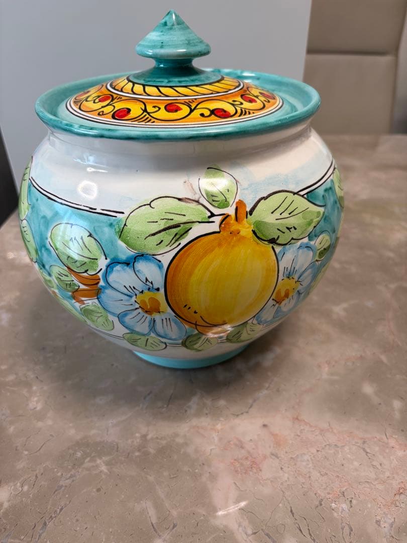 LA VIETRESE フルーツデザインの陶器容器 イタリア製