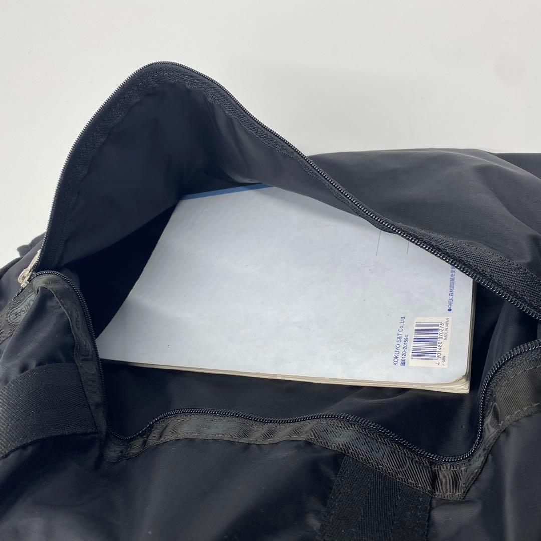 【超美品】レスポートサック　ボストンバッグ　ショルダー　シンプル　大容量　黒