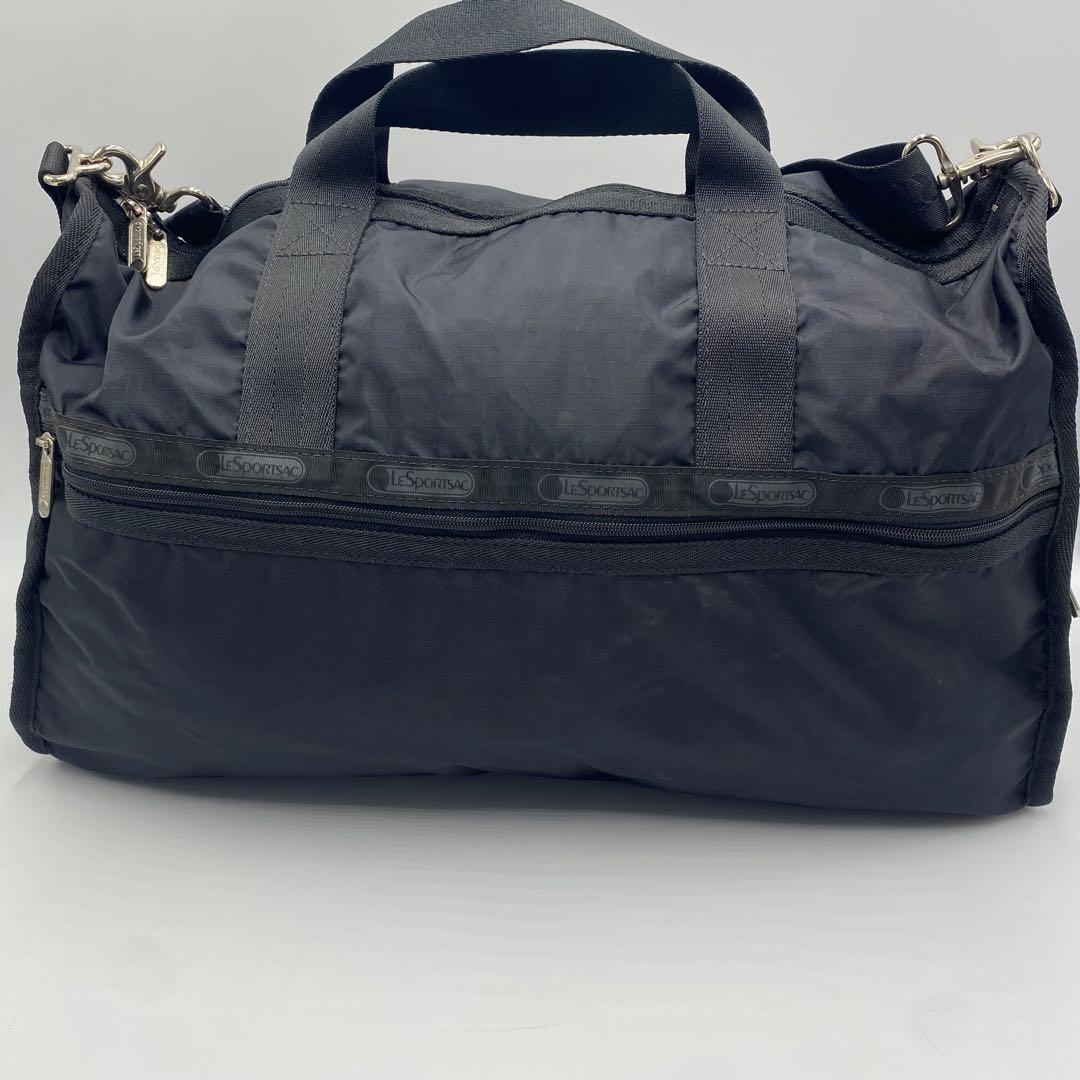 【超美品】レスポートサック　ボストンバッグ　ショルダー　シンプル　大容量　黒