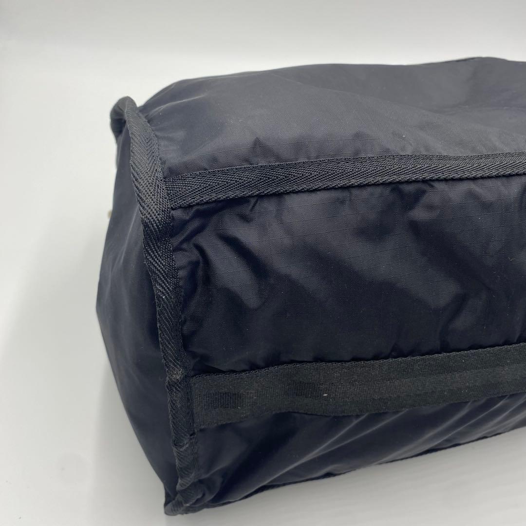 【超美品】レスポートサック　ボストンバッグ　ショルダー　シンプル　大容量　黒