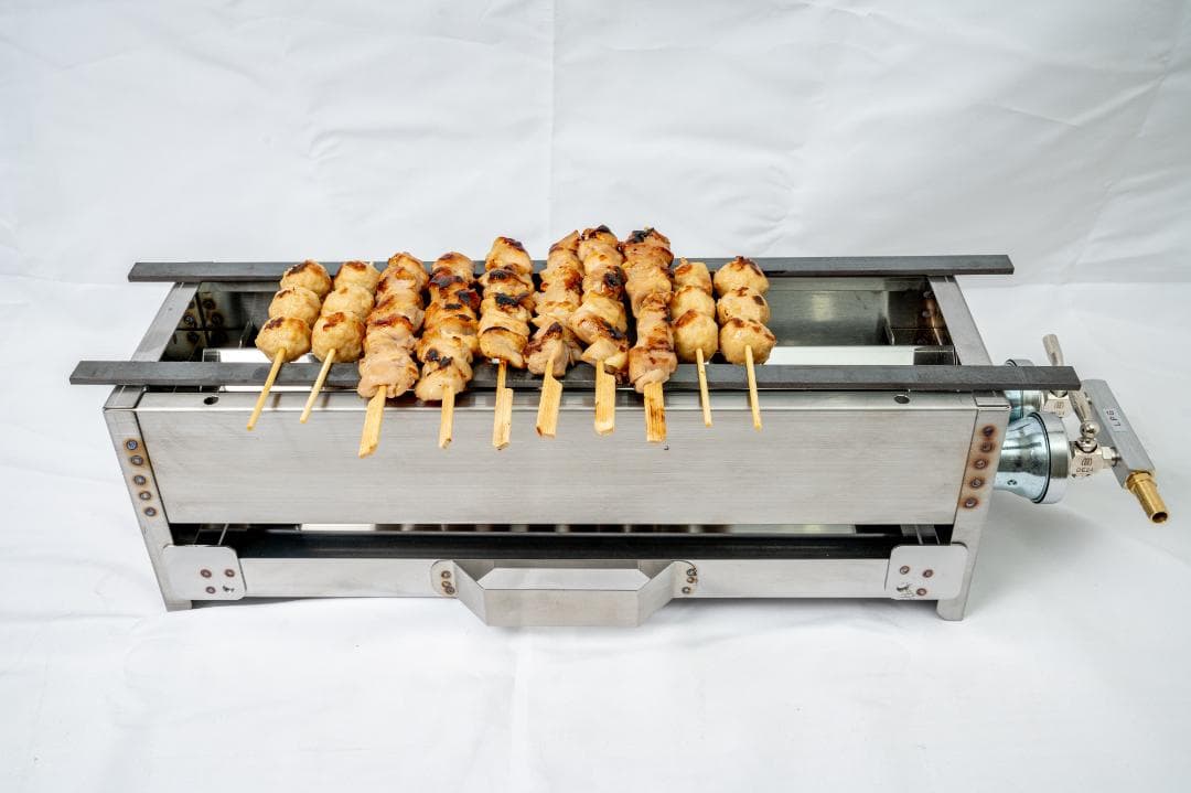 ３日以内に発送します ★ ２台セット やきとり焼器 新品 串焼き 焼き鳥丼 ガス