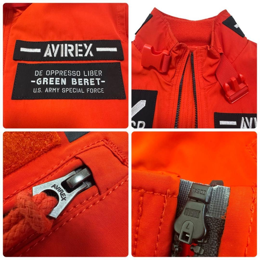 ✨極美品✨AVIREX　MOD　HALO　MA-1　フライトジャケット　オレンジ