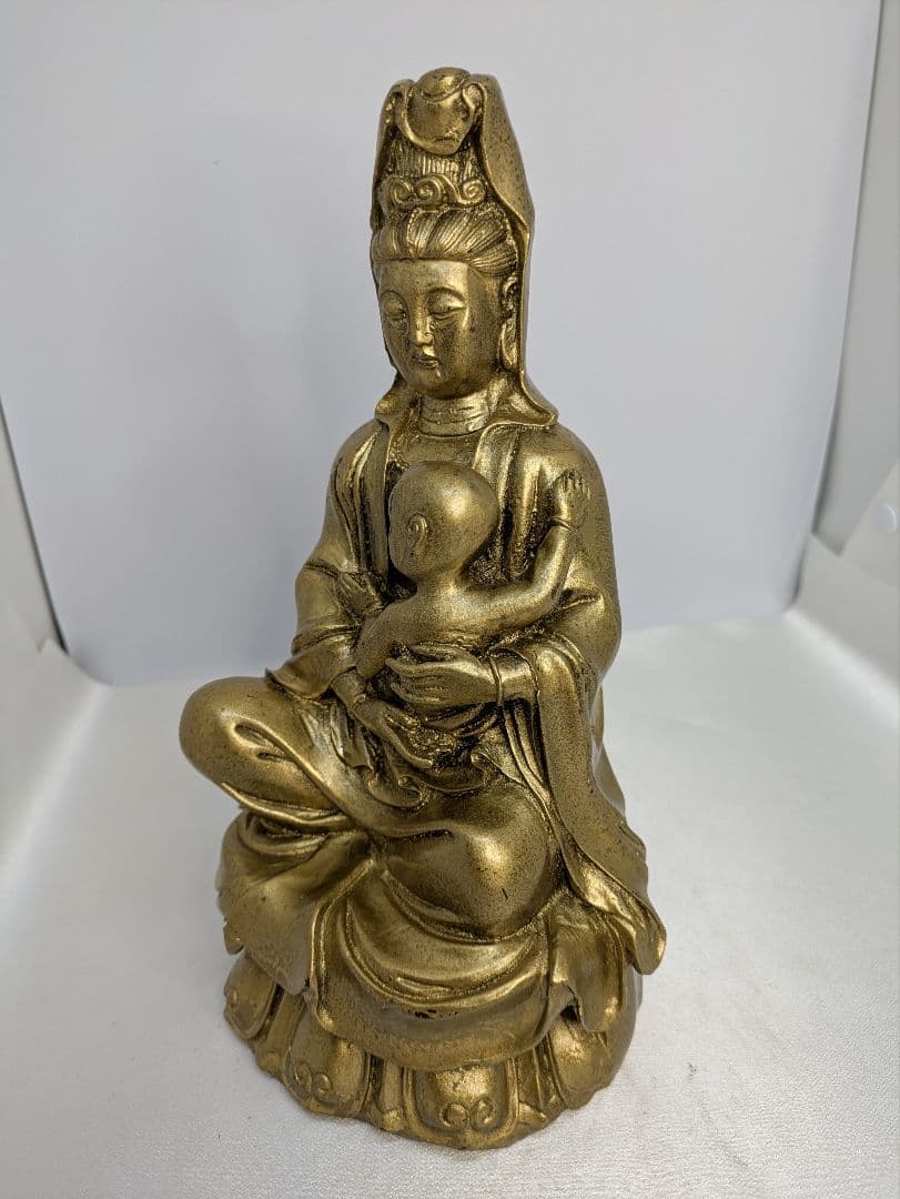 ☆b578、観音菩薩 装飾品 仏像 彫刻 禅 庭園 彫像