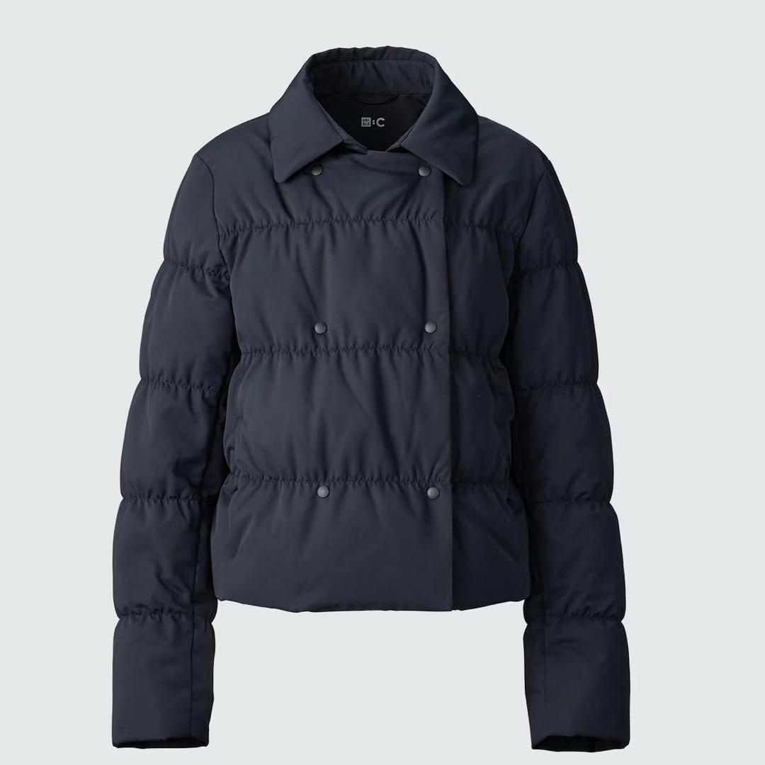 UNIQLO:C ダウン　ショートジャケット ネイビー　Ｌ　ユニクロ