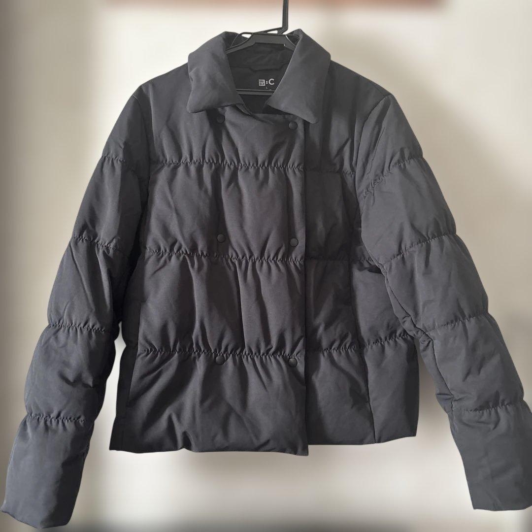 UNIQLO:C ダウン　ショートジャケット ネイビー　Ｌ　ユニクロ