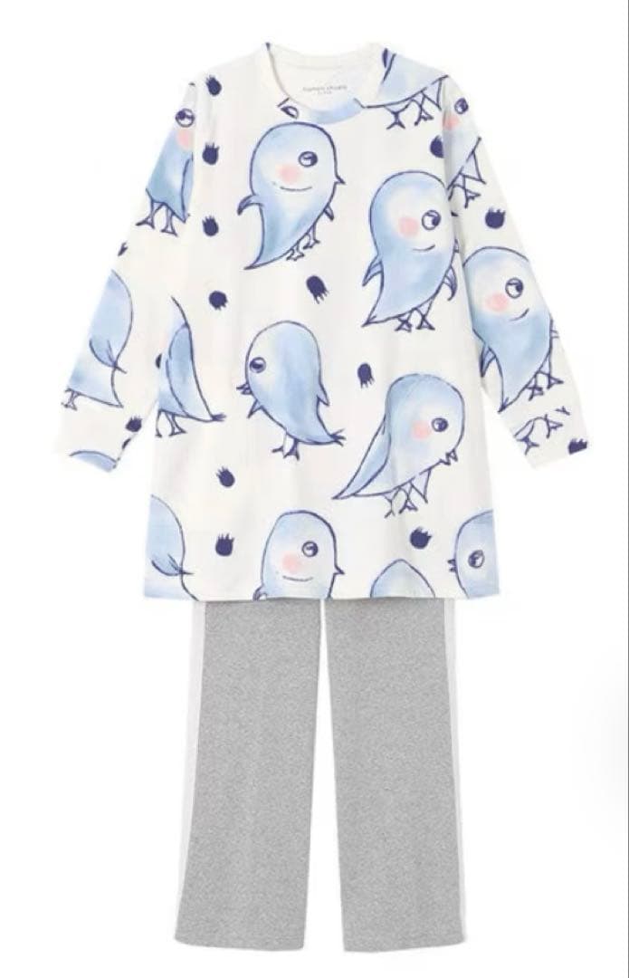 ツモリチサトパジャマ長袖 長ズボン マイクロフリース素材 あたたかUDW442