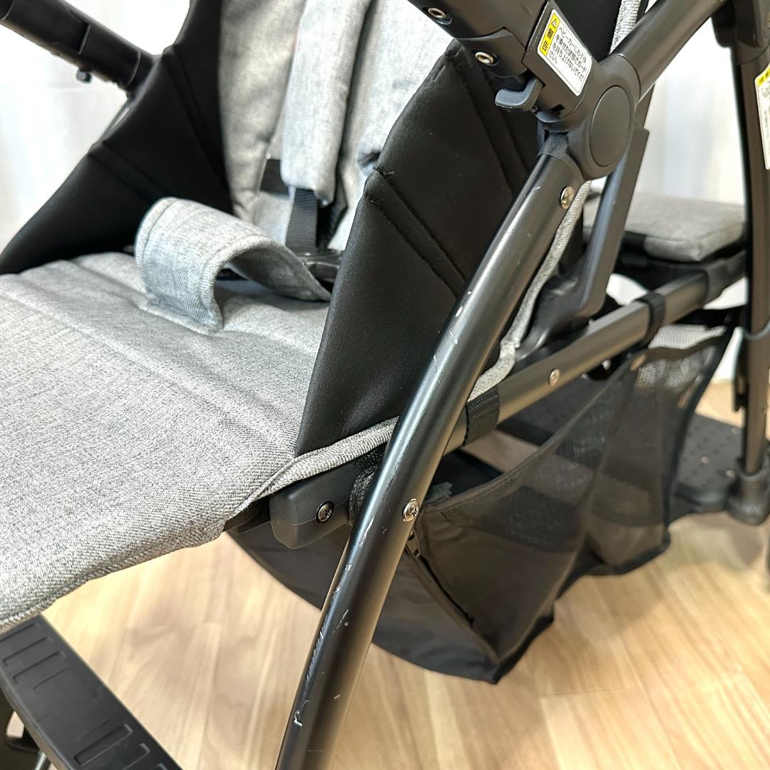 【美品】KATOJI 2人乗りベビーカー 2-Seater グレー