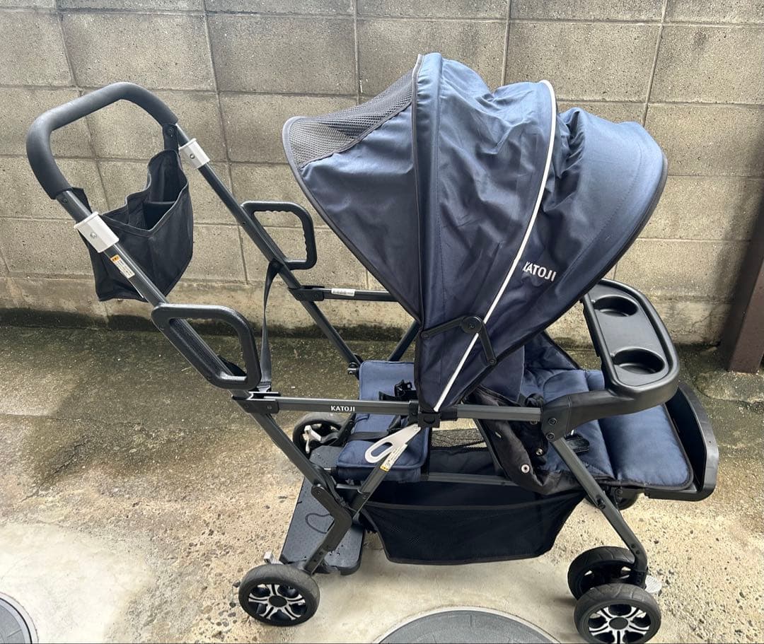 KATOJI カトージ　ベビーカー　二人でゴー　ネイビー