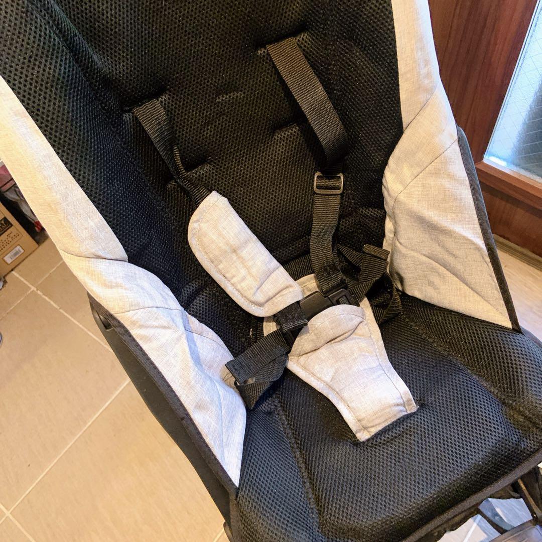 ポキット 超コンパクト 折りたたみ式ベビーカー グレー