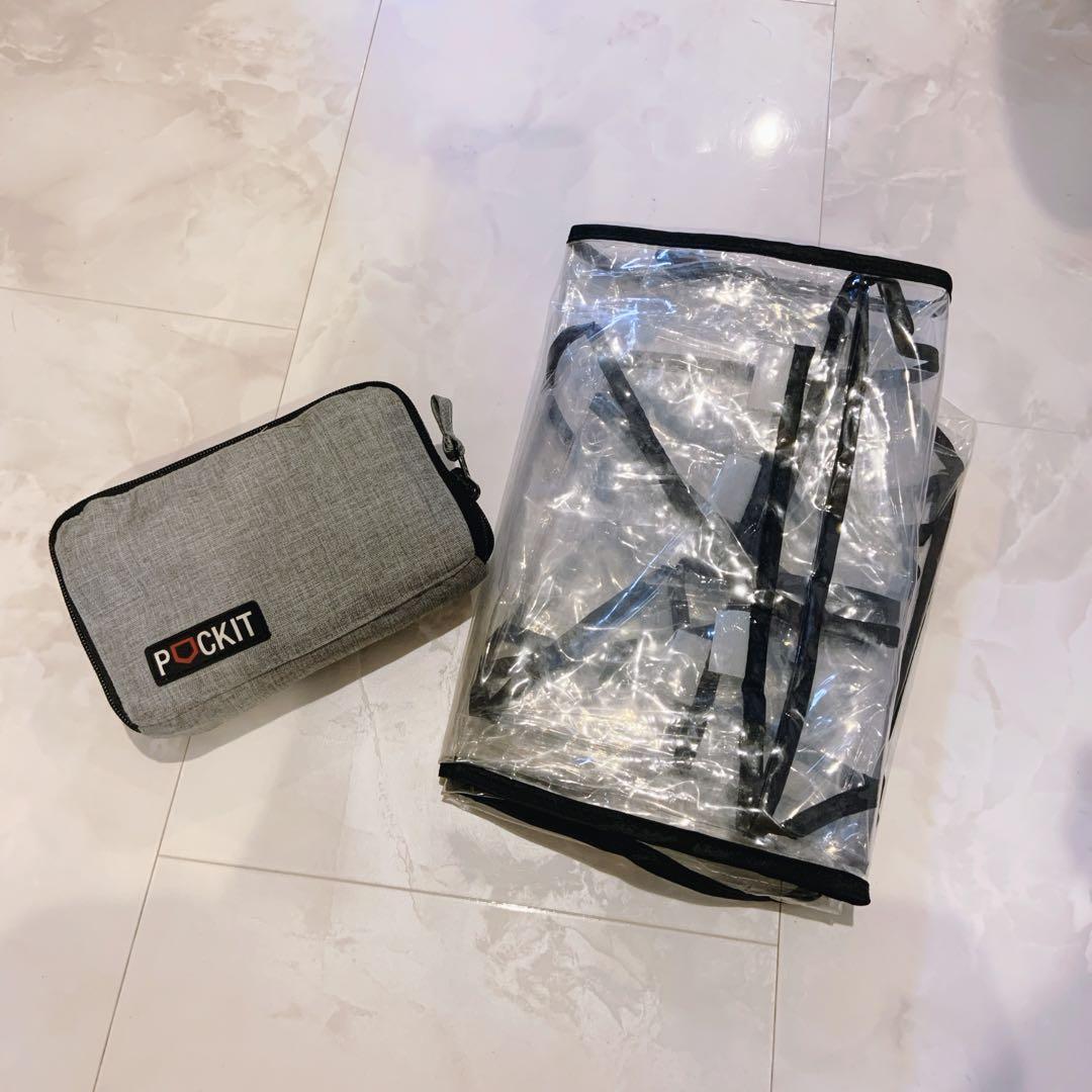 ポキット 超コンパクト 折りたたみ式ベビーカー グレー