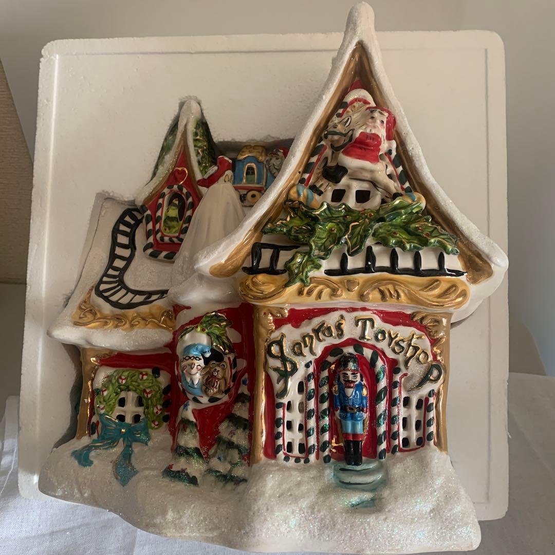 未使用　BlueSky キャンドルハウス 陶器 クリスマス　陶器