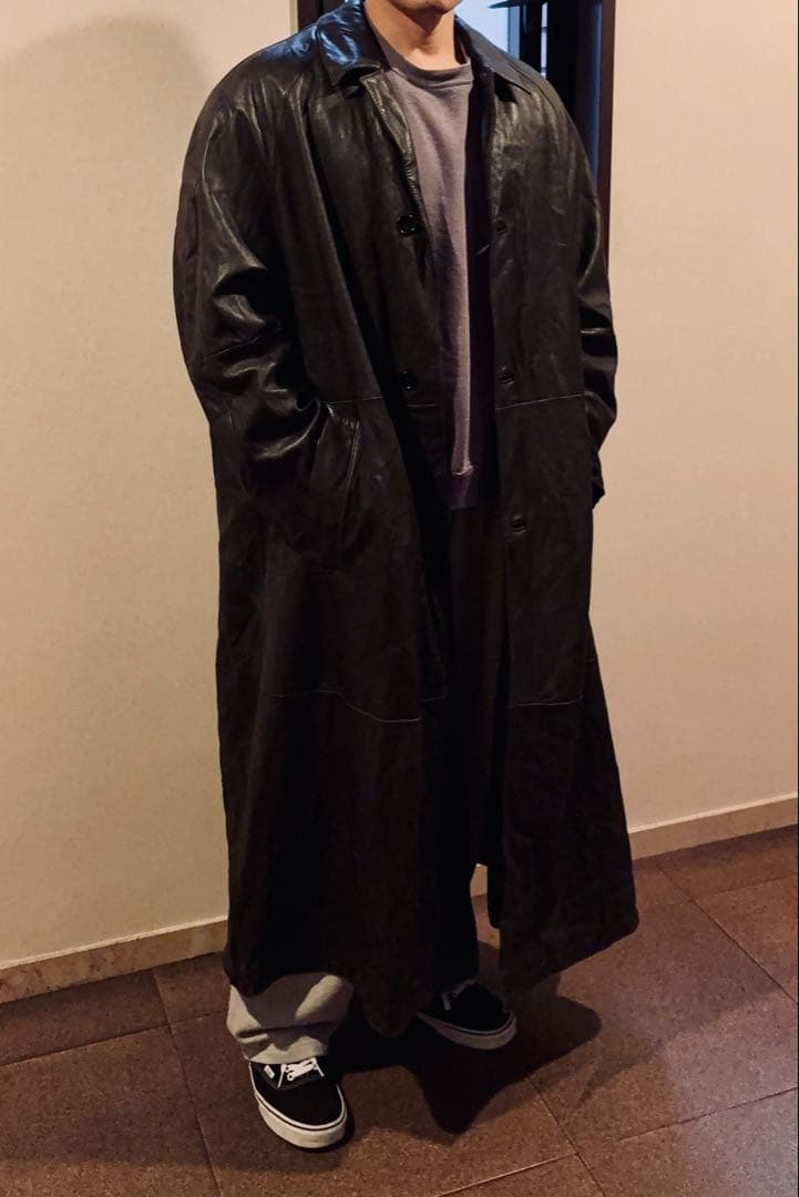 90s ビンテージ レザーコート バルマカーン イタリア製