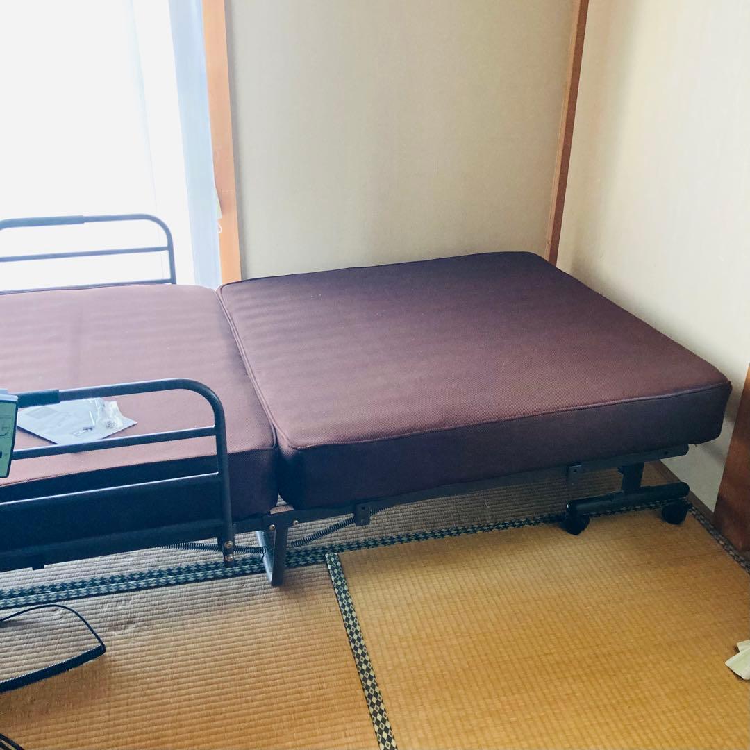 ニトリ電動リクライニング介護用ベッド ブラウン　動作確認済み