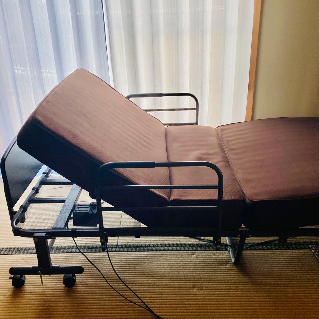 ニトリ電動リクライニング介護用ベッド ブラウン　動作確認済み