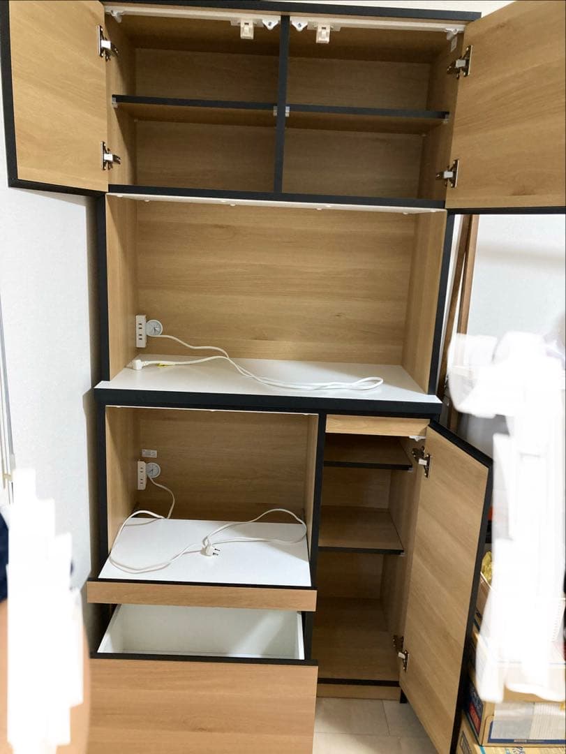 キッチン収納 レンジボード 高さ184cm