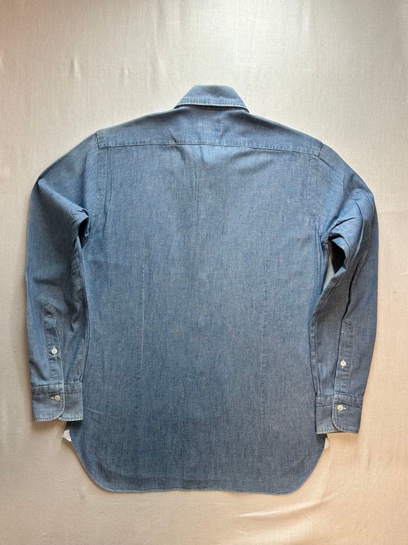 【美品クリーニング済】BARBA DANDY LIFEブルーシャンブレー39cm