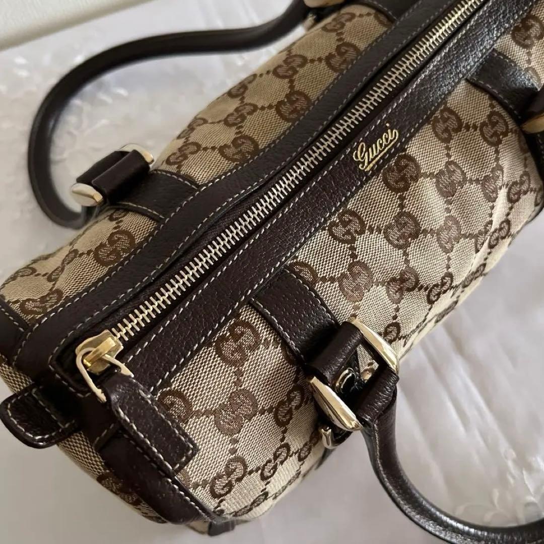 グッチ　GUCCI ミニ ボストンバッグ アビー　キャンバス