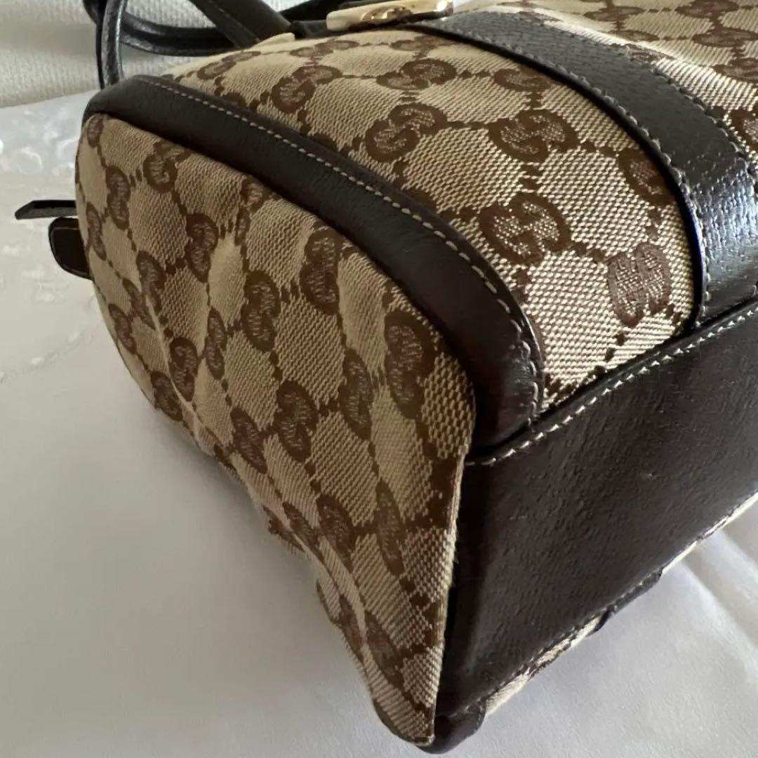 グッチ　GUCCI ミニ ボストンバッグ アビー　キャンバス