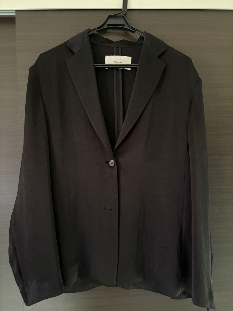 todayful SATIN OVER JACKET ブラック 36
