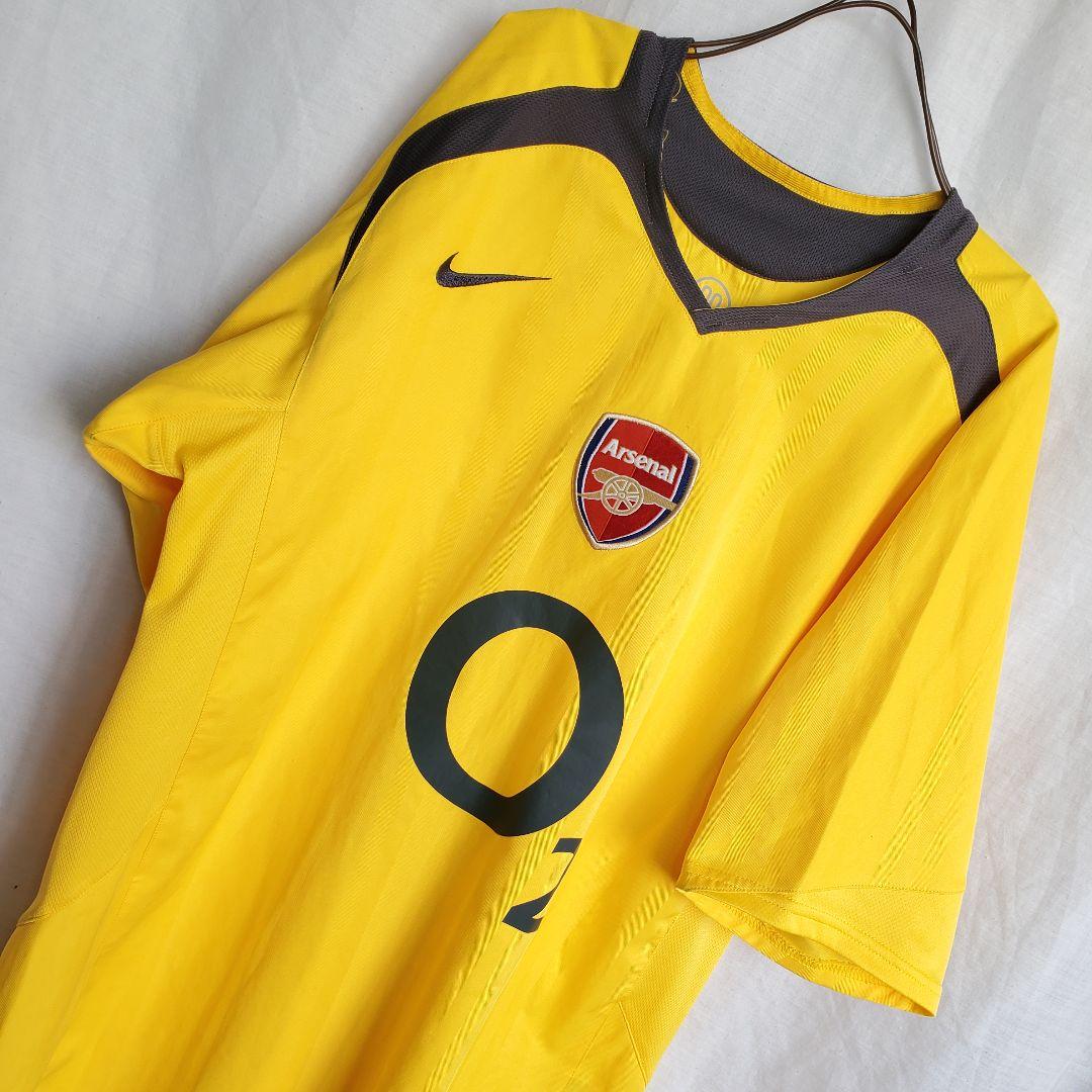 ナイキ アーセナルFC 03/04 シーズン　アウェー 半袖 黄 ユニフォーム
