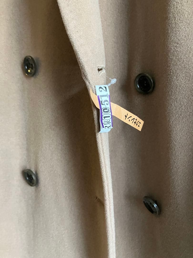 SCAPA ウールカシミヤ　ロングコート　ダブル　38 キャメル　着丈117cm