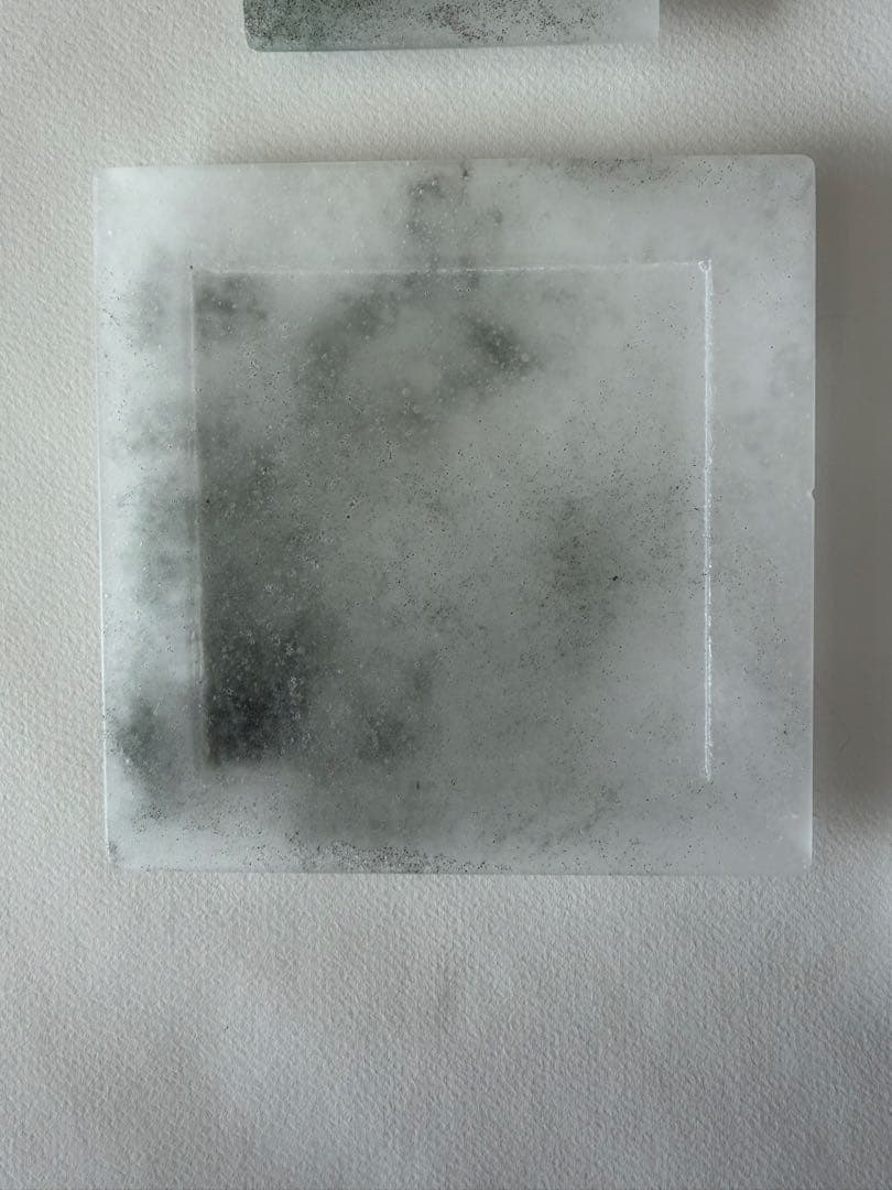 砂田夏海　shijima 角プレート　板皿　角皿　長皿　豆皿　箸置き　ガラス作家