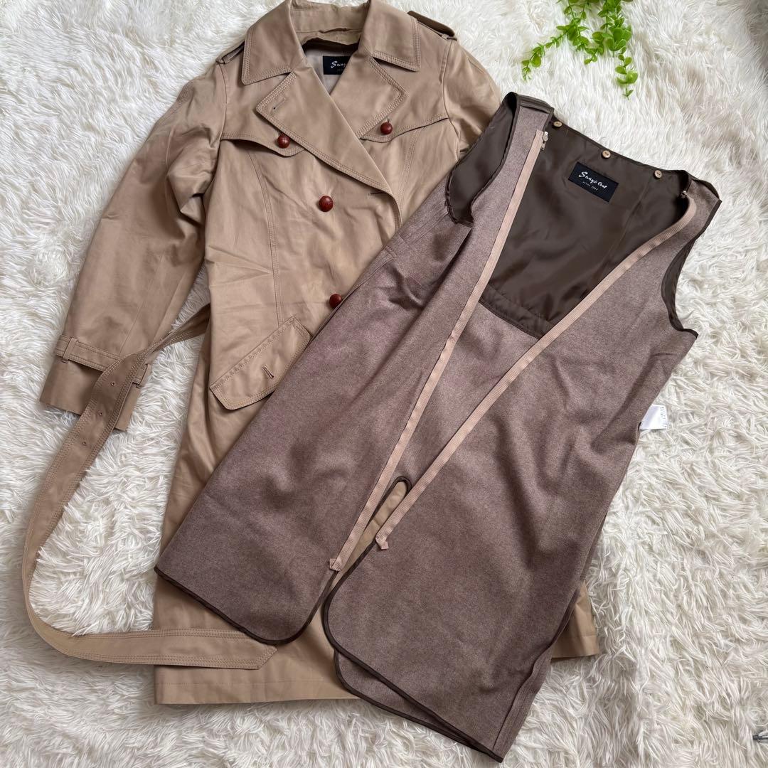 よっちゃん様　　サンヨーコート◆ライナー付きトレンチコート(11)ロング丈