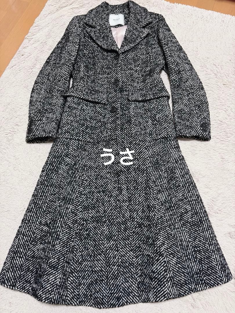 ジャケット・アウター Herringbone Wool-Blend Classic Coat