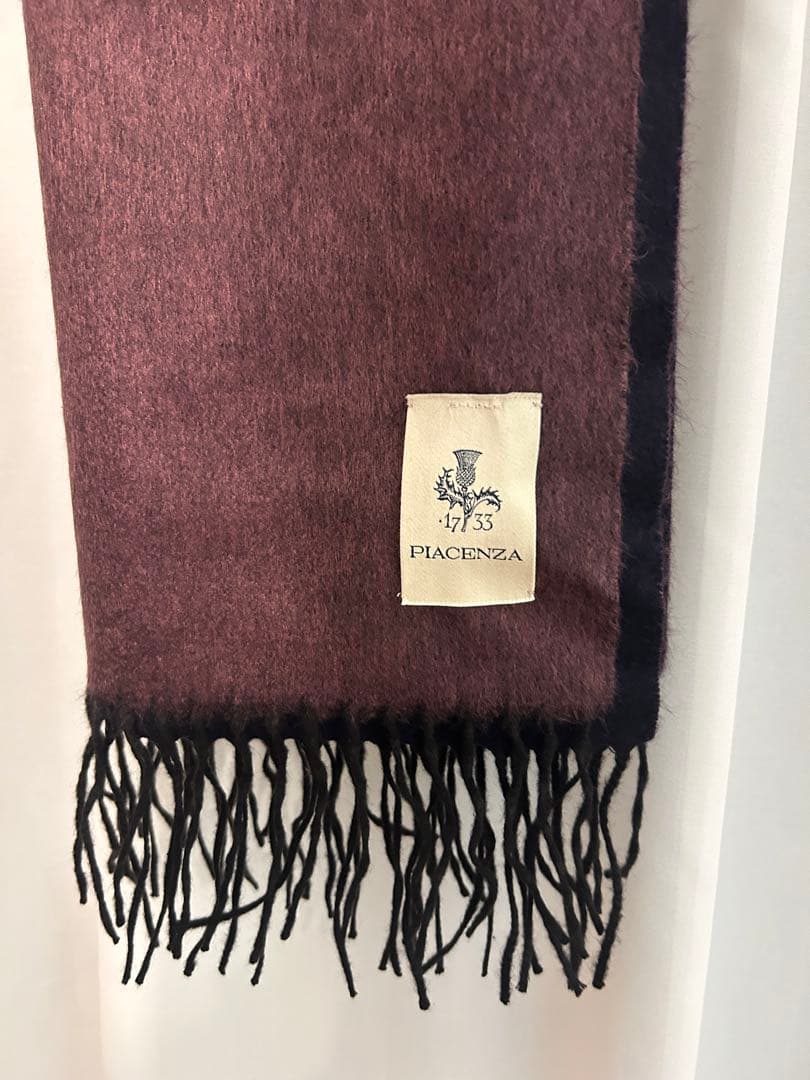 PIACENZA シルクカシミヤマフラー　30×170