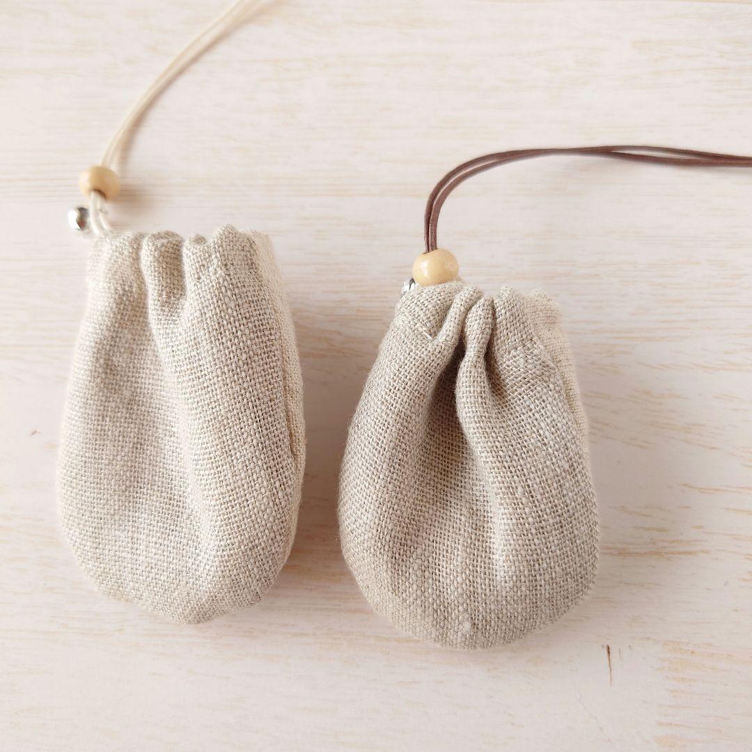 ちっちゃなりんりんお守りサシェ /巾着サシェ【男の子と女の子とジャスミン】